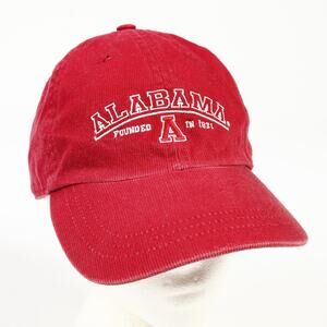 Vtg Sports Specialties Heritage Collection NCAA Alabama H&L Corduroy Hat Red